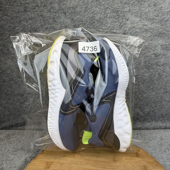 Nike Renew Run Shoes Mens Size 9 Blue Neon Running Training Sneakers CK6357-400